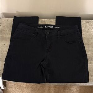Apt. 9 Classic Black Straight Leg Jeans